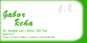 gabor reha business card